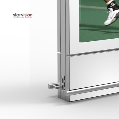 4K 75inch Aluminum Enclosure Floor Stand or Wall Mount Outdoor Digital Signage