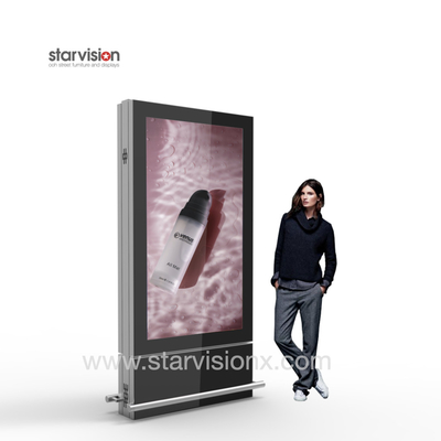 Floor Stand Network WiFi LCD Advertising Display 65inch Outdoor Kiosk Screen