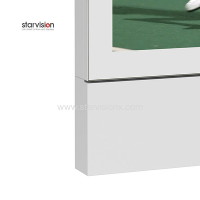 4K Digital Signage Displays Aluminum Enclosure Floor Stand LCD Advertising Kiosk