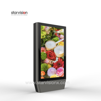 LCD Outdoor Digital Signage Totem 3000nits Ultra High Brightness For Street