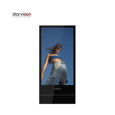 Transit Station 700nits Floor Stand Digital Signage 0.63mm Indoor Digital Advertising