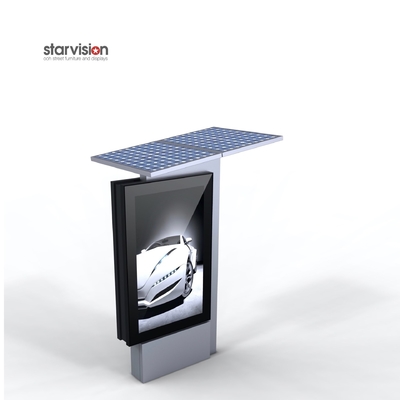 Aluminum Profile 80W Solar Powered Floor Standing Light Box