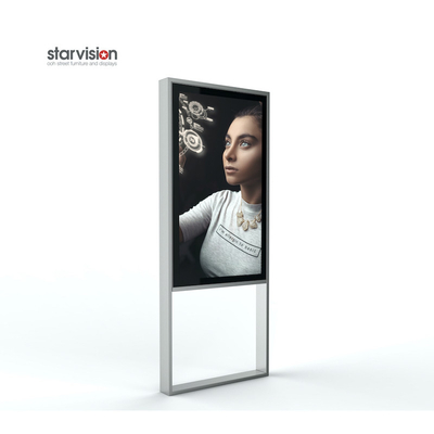 6mm Tempered glass Windows Digital Signage 75Inch lcd advertising player