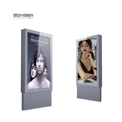 5mm  glass Static Lightbox Advertising Displays IP55 Digital Ad Board For Parking