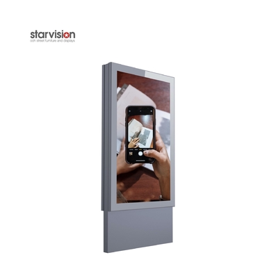 5mm  glass Static Lightbox Advertising Displays IP55 Digital Ad Board For Parking