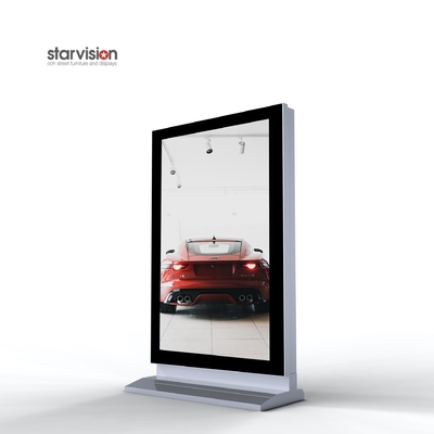 Aluminum Frame CLP 6 Sheet Mupi Advertising , Customized Out Of Home Display