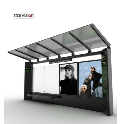 Corrosion Resistant Prefab Bus Shelters With Real Time System