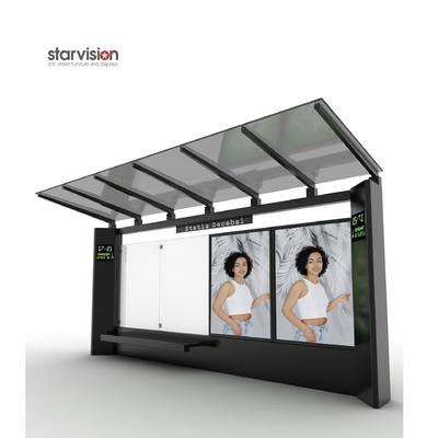 Corrosion Resistant Prefab Bus Shelters With Real Time System