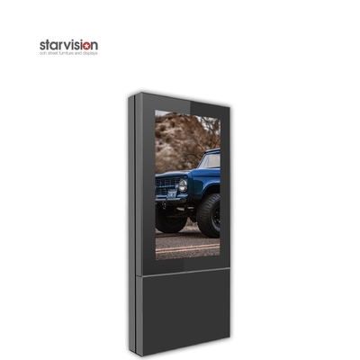 75Inch Anti Reflective Glass Outdoor Lcd Digital Signage / Digital Totem Display
