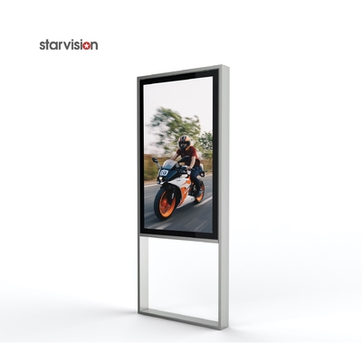 Floor Mount OOH 500cd/M2 Standalone Digital Signage With 178° Wide Viewing Angle