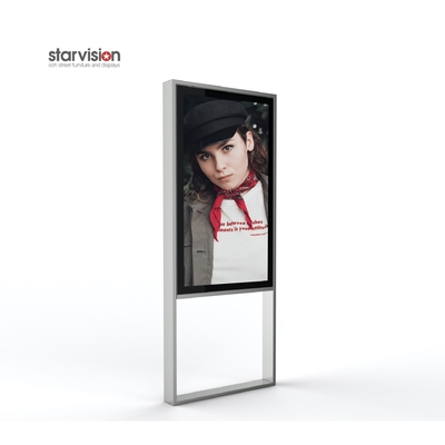 75 Inch OOH Display Electronic Advertising Display With Chilled Glass AR Coating