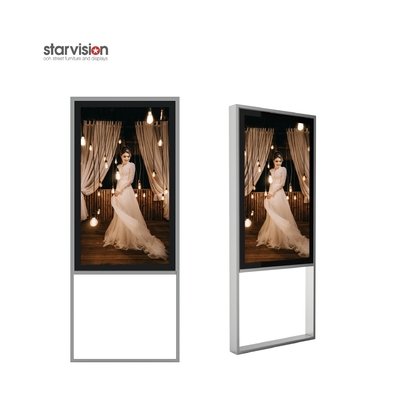 2000nits Indoor LED Totem Free Standing LED Screen For Shopping Center