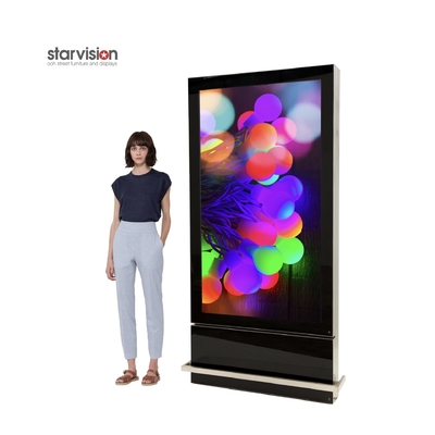 Ultra Thin 6.5s Response Indoor Digital Signage Kiosk Advertising Screens floor stand