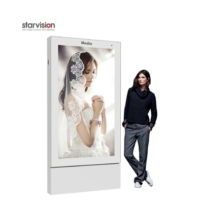 RAL 75in Indoor Advertising Digital Signage 500nits FHD 1080P