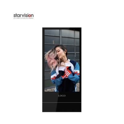 75in Indoor Advertising Kiosk 6mm Toughened Glass RAL For Air Port