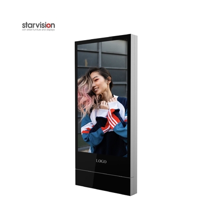 75in Indoor Advertising Kiosk 6mm Toughened Glass RAL For Air Port