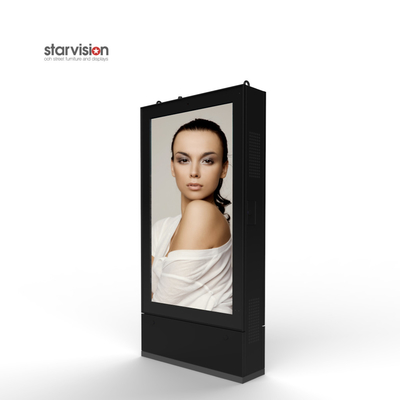 Outdoor Digital Totem Display 3000nits Sunlight Readable LCD Kiosk Displays