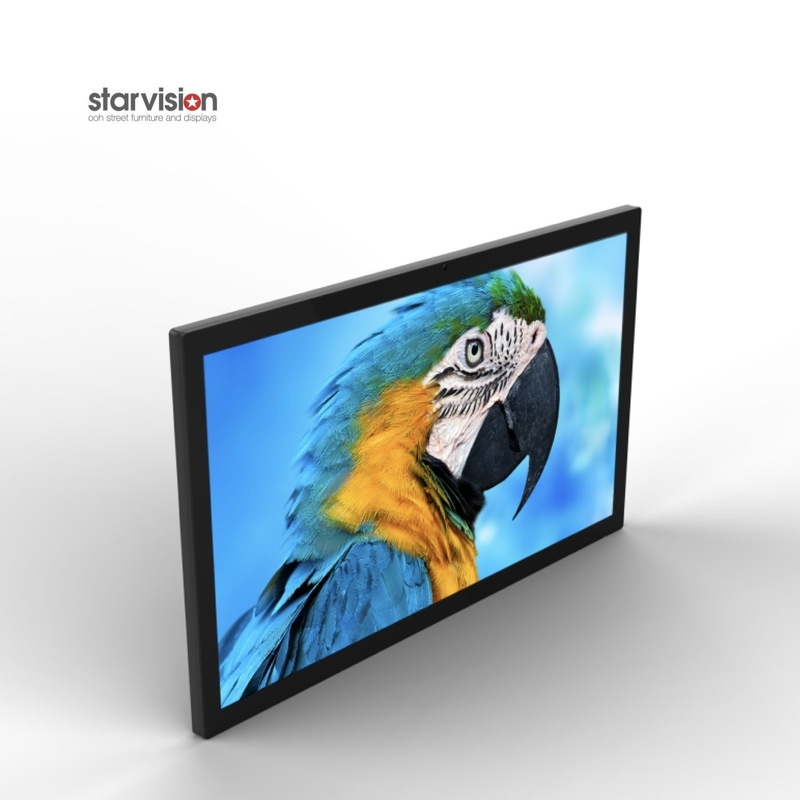 Horizontal / Vertical LCD Digital Signage Display 350nits For Elevator Advertising