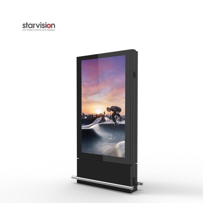 75 Inch Standing 3000nits Direct Sunlight Readable LCD Display Digital Signage Exterior