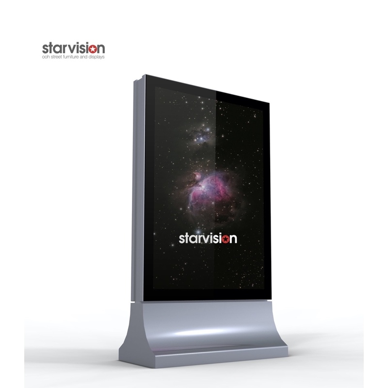 6mm Tempered Glass Scrolling Light Box / 420mm Stand Outdoor Light Box