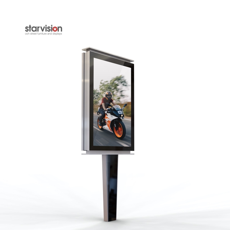 Outdoor 1185*1750mm Scrolling Poster Display / CE Advertising Board Mockup